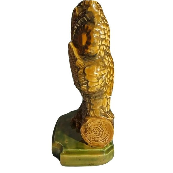 Vintage See, Speak and Hear No Evil, Glazed Ceramic Porcelain Owls Figurine - Picture 3 of 6